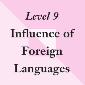 Level 9: Influence of Foreign Languages
